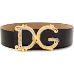Cinturones negros de piel con hebilla  largo 105 Dolce & Gabbana para mujer 
