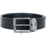Cinturones negros de cuero con hebilla  con logo Armani Emporio Armani Talla Única para hombre 