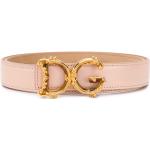 Cinturones rosas de cuero con hebilla  largo 85 Dolce & Gabbana D&G para mujer 