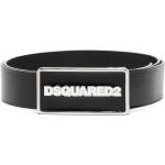 Cinturones negros de cuero con hebilla  largo 105 con logo Dsquared2 para hombre 