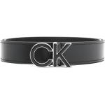 Cinturones negros con hebilla  rebajados largo 75 con logo Calvin Klein para mujer 