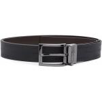 Cinturones negros de cuero con hebilla  con logo Armani Emporio Armani Talla Única para hombre 