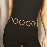 Cinturones cadena grises largo 115 talla XL para mujer 