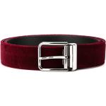 Cinturones rojos de terciopelo con hebilla  largo 105 Dolce & Gabbana para hombre 