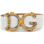 Cinturones blancos de cuero de cuero  largo 105 Dolce & Gabbana para mujer 