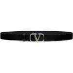 Cinturones negros de cuero con hebilla  largo 105 con logo Valentino Garavani para hombre 