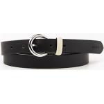 Cinturones negros de piel con hebilla  largo 80 LEVI´S Larkspur para mujer 
