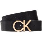 Cinturones negros de piel de cuero  largo 80 floreados Calvin Klein para hombre 