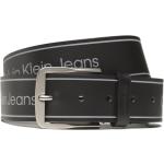 Cinturones negros de piel de cuero  rebajados largo 85 Clásico floreados Calvin Klein Jeans para hombre 