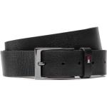 Cinturones negros de cuero de cuero  rebajados largo 85 Tommy Hilfiger Sport para hombre 