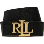 Cinturones negros de cuero de cuero  Ralph Lauren Lauren talla M para mujer 