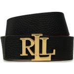 Cinturones negros de cuero de cuero  Ralph Lauren Lauren talla L para mujer 