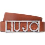 Cinturones marrones de piel de cuero  rebajados floreados Liu Jo Junior talla L para mujer 