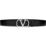 Cinturones negros de piel con hebilla  largo 105 Valentino Garavani para hombre 