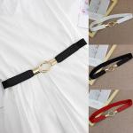 Cinturones elásticos blancos de cuero talla M para mujer 