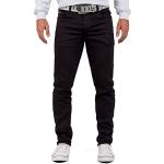 Jeans desgastados negros ancho W34 desgastado Cipo & Baxx para hombre 