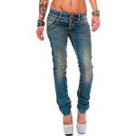 Jeans desgastados azules ancho W26 desgastado Cipo & Baxx para mujer 