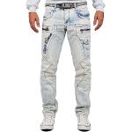 Jeans desgastados azul marino ancho W31 desgastado Cipo & Baxx para hombre 