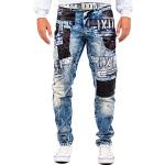 Jeans desgastados azules de sintético ancho W34 desgastado Cipo & Baxx para hombre 