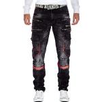 Jeans cargo negros de sintético ancho W32 Cipo & Baxx talla M para hombre 