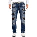 Jeans cargo azules de sintético ancho W31 Cipo & Baxx talla M para hombre 