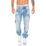 Jeans desgastados azules celeste ancho W30 desgastado Cipo & Baxx talla XL para hombre 