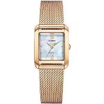 Relojes dorados de oro de pulsera malla analógicos Citizen para mujer 