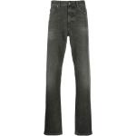 Jeans stretch grises de poliester ancho W35 largo L34 con logo Ermenegildo Zegna para hombre 