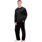 Pijamas polar negros de poliester tallas grandes talla M para hombre 