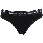 Tangas negros de algodón Calvin Klein ck One talla XS para mujer 