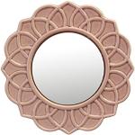 Espejos rosas de cerámica de baño industriales floreados 