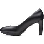 Zapatos negros de sintético de tacón rebajados Clarks talla 37,5 para mujer 