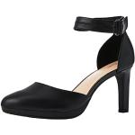 Zapatos derby negros de piel rebajados formales Clarks talla 39 para mujer 
