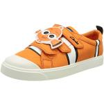 Sneakers naranja de goma con velcro con velcro informales Clarks talla 34 infantiles 