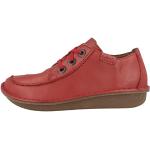 Zapatos derby rojos de cuero formales Clarks talla 40 para mujer 