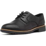 Zapatos negros de cuero con cordones rebajados formales Clarks talla 35,5 para mujer 
