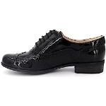 Clarks Hamble Oak Shoes, Zapatos de Cordones Brogue Mujer, Black, 41 EU