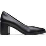 Zapatos negros de piel de tacón Clarks talla 43 para mujer 