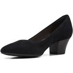 Zapatos negros de terciopelo de tacón con tacón de 5 a 7cm Clarks talla 38,5 de materiales sostenibles para mujer 