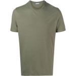 Camisetas verdes de algodón de cuello redondo manga corta con cuello redondo ZANONE talla 3XL para mujer 