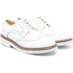 Zapatos blancos de goma con puntera redonda con cordones formales con logo Andrea Montelpare talla 23 para hombre 