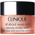 Clinique All About Eyes™ Rich crema hidratante para contorno de ojos antibolsas y antiojeras 15 ml