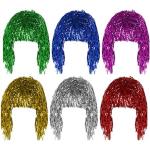 Pelucas lila de pelo de disfraces para fiesta Talla Única para mujer 