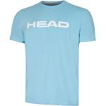 Camisetas deportivas azules de poliester tallas grandes manga corta con cuello redondo transpirables informales con logo Head talla 3XL para hombre 