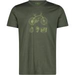 Camisetas térmicas verdes de merino tallas grandes CMP talla 4XL de materiales sostenibles para hombre 