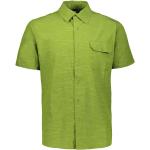 Camisas entalladas verdes de algodón rebajadas manga corta CMP talla S para hombre 