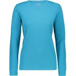 Camisetas deportivas azules de piel rebajadas transpirables CMP talla L para mujer 