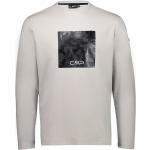 Camisetas deportivas grises de algodón rebajadas manga larga con logo CMP talla XL para hombre 