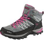 CMP Rigel Mid Wmn Trekking Shoes Wp, Zapatillas para Mujer, Grey Fuxia Ice, 38 EU