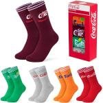 Coca Cola Calcetines Mujer - Set 5 Pares, Talla 36-40 y 41-45 Calcetines Divertidos, Regalos Adultos Navidad (Multicolor, 36-40)